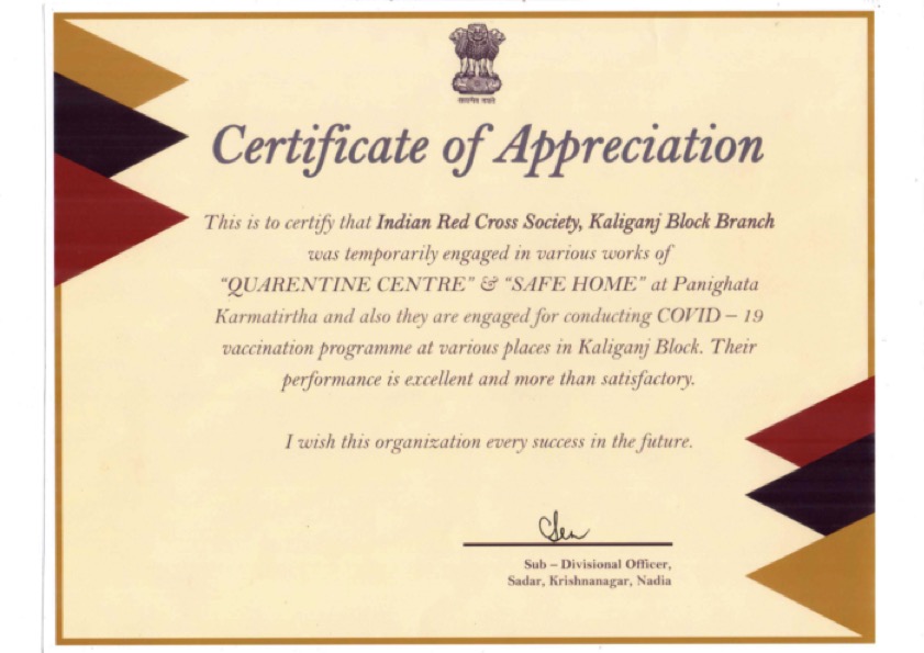 SDO Appreciation Certificate